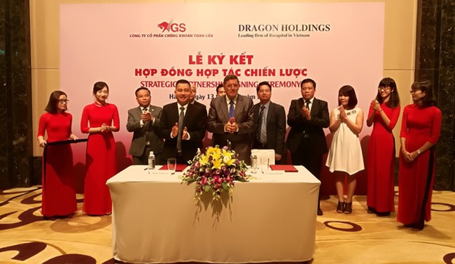 Công ty Chứng khoán Toàn Cầu đạt thoả thuận hợp tác chiến lược với Công ty Đầu tư và dịch vụ tài chính Dragon Holdings