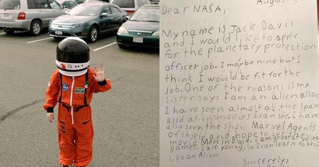 Bé trai 9 tuổi nộp đơn xin việc cho NASA, bất ngờ khi nhận được thư phản hồi từ chính giám đốc