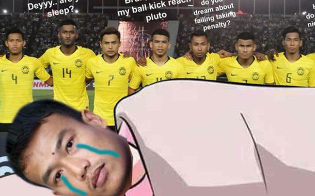 Fan Malaysia vui sướng tột cùng, hả hê đăng ảnh mỉa mai thủ môn "nói trước bước không qua" của Thái Lan