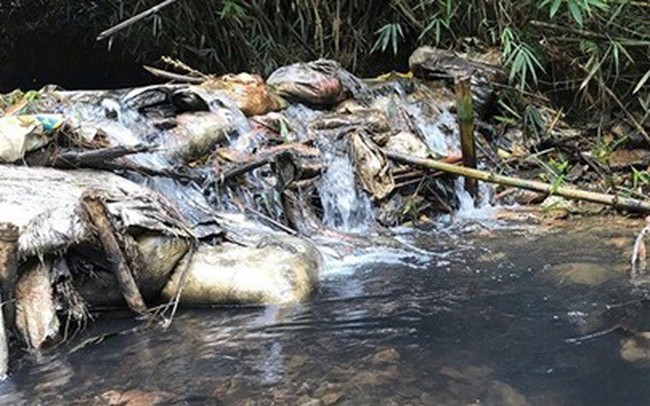 Bắt 2 đối tượng liên quan đến việc đổ dầu gây ô nhiễm nguồn nước sông Đà