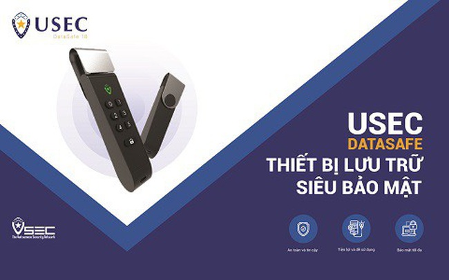 Thiết bị USB bảo mật USEC Datasafe tiêu chuẩn quốc tế chính thức được trình làng