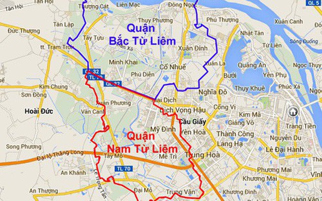 Hà Nội điều chỉnh địa giới: Nhiều tổ dân phố thuộc quận Bắc Từ Liêm sẽ về quận Cầu Giấy