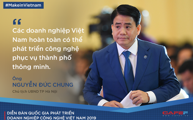 Chủ tịch UBND TP Hà Nội: Doanh nghiệp Việt hoàn toàn có thể phát triển công nghệ phục vụ thành phố thông minh