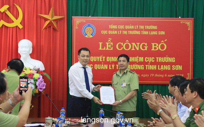Bổ nhiệm Cục trưởng Quản lý thị trường tỉnh Lạng Sơn