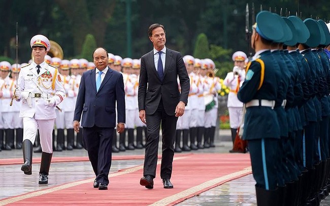 Toàn cảnh lễ đón Thủ tướng Hà Lan Mar Rutte thăm Việt Nam