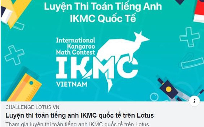MXH Lotus kết hợp cùng thầy giáo luyện thi nổi tiếng ra mắt bộ đề Toán Tiếng Anh chuẩn quốc tế free 100%