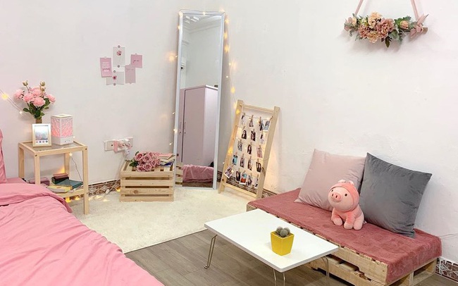 Biến phòng trọ 14m2 thành phòng công chúa với chi phí 6 triệu Biến phòng trọ 14m2 thành phòng công chúa với chi phí 6 triệu