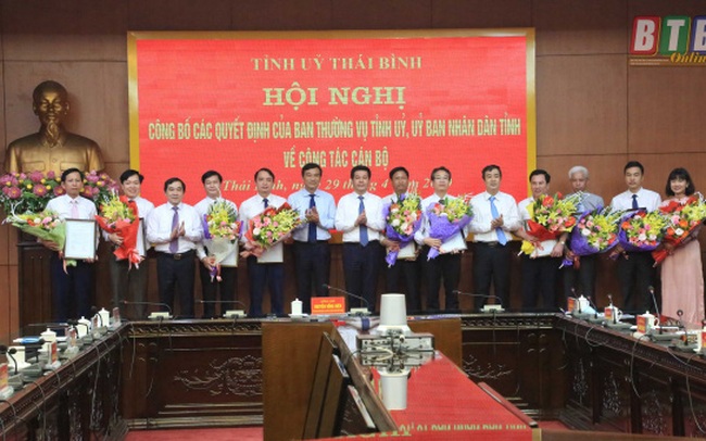 Thái Bình điều động, bổ nhiệm hàng loạt lãnh đạo chủ chốt