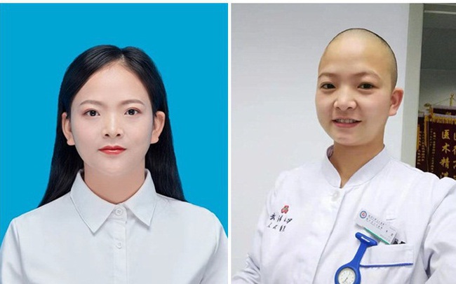 Hình ảnh nữ y tá xinh đẹp ở tâm dịch Vũ Hán cắt trụi mái tóc đi làm nhiệm vụ gây sốc cộng đồng mạng và ý nghĩa đằng sau đó
