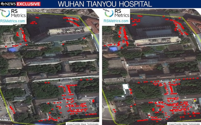 Ảnh vệ tinh phát hiện bất thường ở các bệnh viện Vũ Hán trước khi COVID-19 bùng lên