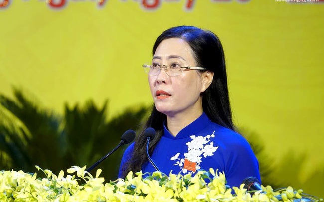 Bà Bùi Thị Quỳnh Vân tái đắc cử Bí thư Tỉnh ủy Quảng Ngãi
