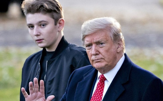 Ông Trump nói con trai Barron hết mắc Covid-19 “trong 15 phút”