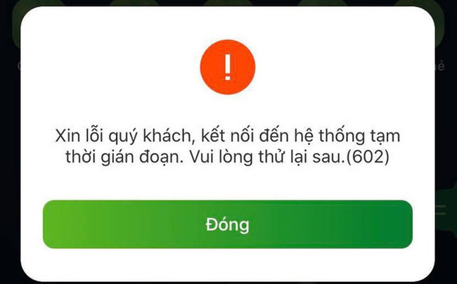 Ngân hàng số Vietcombank khắc phục sự cố lỗi kết nối