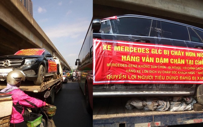 Xe Mercedes GLC 200 cháy hồi tháng 6 "diễu hành" giữa phố: Sau nửa năm vẫn chưa có ai nhận trách nhiệm?