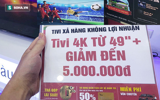 “Tung chiêu” khuyến mại khi mua hàng online, loạt tivi cao cấp giảm giá lên đến 55%