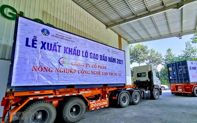 Lô gạo xuất khẩu đầu năm 2021 được giá cao
