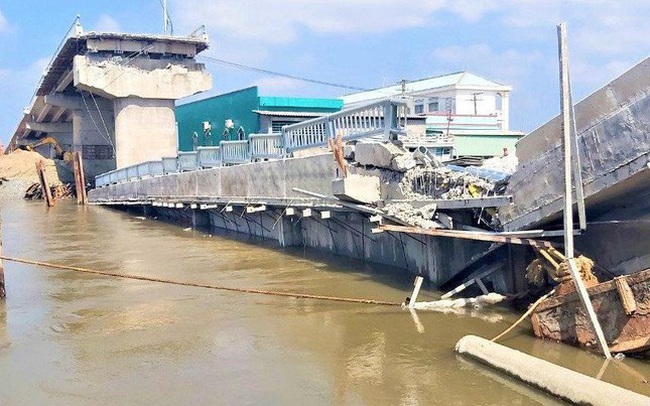 Ai chịu trách nhiệm trong sự cố sập cầu 50 tỷ ở Cà Mau?
