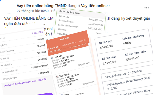 "Sốc" với lãi, phí dịch vụ trên App cho vay online