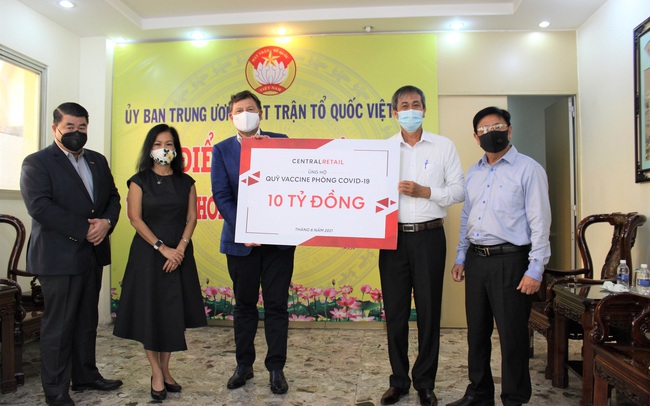 Central Retail đóng góp 10 tỷ đồng, hưởng ứng chương trình tiêm chủng Central Retail đóng góp 10 tỷ đồng, hưởng ứng chương trình tiêm chủng