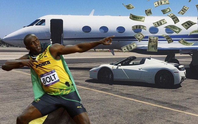 Hành trình làm giàu nhanh hơn chạy của "Tia chớp" Usain Bolt: Bỏ túi nửa triệu USD mỗi lần tham dự sự kiện, luôn tâm niệm "làm 10 phải tiết kiệm 6"
