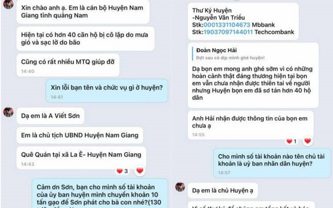 Bị giả mạo để xin gạo ông Đoàn Ngọc Hải, Chủ tịch huyện ở Quảng Nam nói gì?