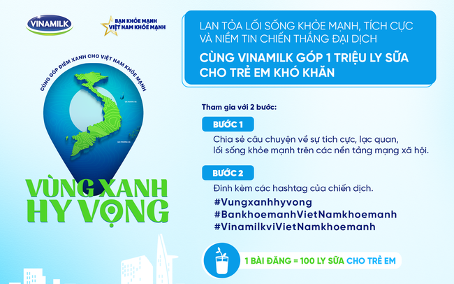 1 triệu ly sữa cho 10.000 trẻ em khó khăn trong đại dịch - Vinamilk kêu gọi sự tham gia của cộng đồng 1 triệu ly sữa cho 10.000 trẻ em khó khăn trong đại dịch - Vinamilk kêu gọi sự tham gia của cộng đồng