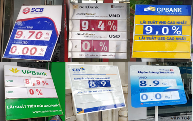Ngân hàng đua nhau trưng biển lãi suất cao, mức quanh 9% đang dần trở thành "bình thường mới"
