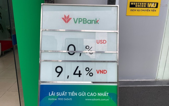 VPBank tăng tiếp lãi suất huy động từ hôm nay 22/11, cao nhất lên tới 9,4%/năm