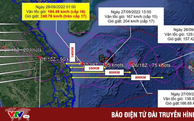 Cập nhật tin khẩn về bão Noru qua tài khoản Zalo chính thức của các tỉnh miền Trung
