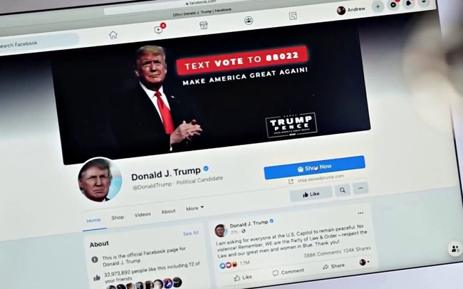 Facebook sẽ mở lại tài khoản cho cựu Tổng thống Trump
