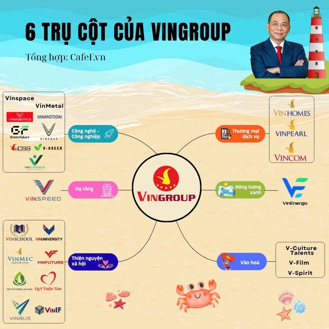 6 trụ cột của Vingroup: Tỷ phú Phạm Nhật Vượng đang xây gì cho thập kỷ tới?- Ảnh 1.