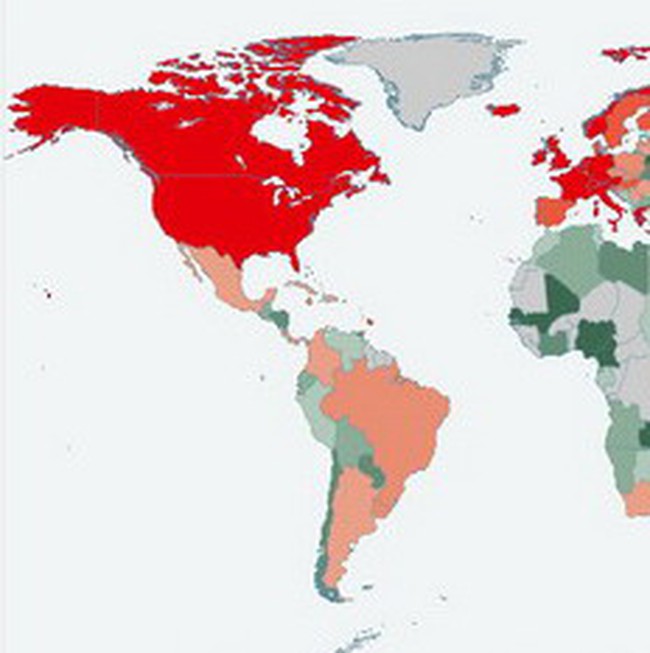 Economist công bố con số nợ chi tiết của các nước trên thế giới