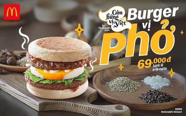 Burger vị Phở - Sự kết hợp độc đáo từ McDonald’s Burger vị Phở - Sự kết hợp độc đáo từ McDonald’s