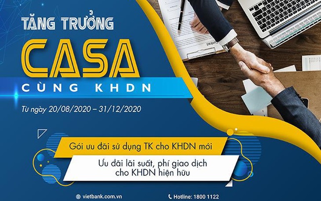 Vietbank miễn giảm nhiều loại phí giao dịch cho doanh nghiệp Vietbank miễn giảm nhiều loại phí giao dịch cho doanh nghiệp