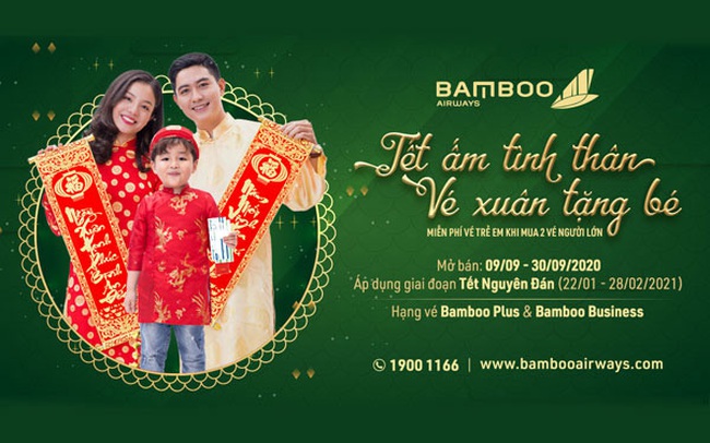 Tặng bé hành trình bay, tết thêm nhiều yêu thương cùng Bamboo Airways Tặng bé hành trình bay, tết thêm nhiều yêu thương cùng Bamboo Airways