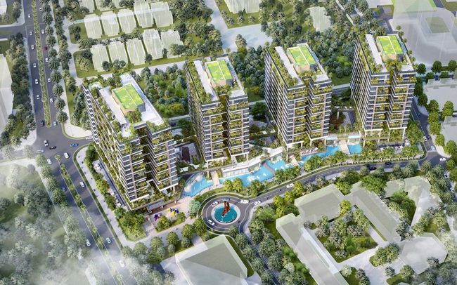 Dự án căn hộ tại Long Biên sở hữu hơn 400 khu vườn thẳng đứng giữa không trung Dự án căn hộ tại Long Biên sở hữu hơn 400 khu vườn thẳng đứng giữa không trung