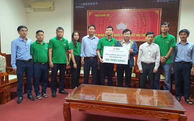 Bảo hiểm Quân đội (MIC) ủng hộ miền Trung 500 triệu đồng khắc phục hậu quả lũ lụt Bảo hiểm Quân đội (MIC) ủng hộ miền Trung 500 triệu đồng khắc phục hậu quả lũ lụt