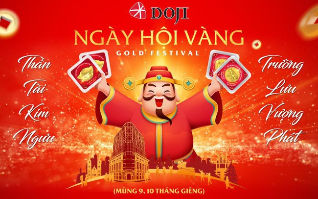 Rước lộc Thần Tài tại Ngày hội Vàng của DOJI Rước lộc Thần Tài tại Ngày hội Vàng của DOJI