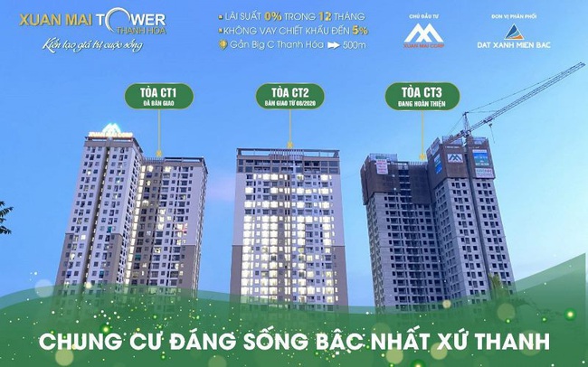 Hơn 700 căn hộ chung cư Xuân Mai Tower Thanh Hóa đã có chủ sở hữu