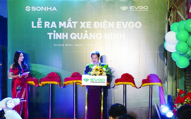 Xe máy điện EVGO của Sơn Hà ra mắt khách hàng tại Quảng Ninh