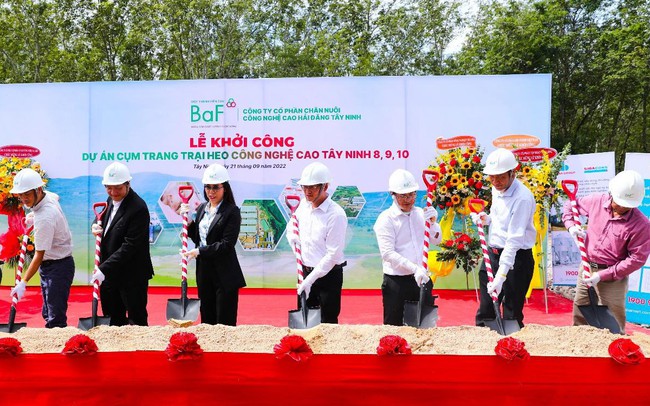 BaF mở rộng chuỗi, tiếp tục khởi công 4 trại heo công nghệ cao Tây Ninh