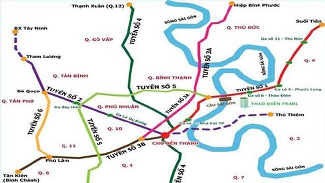 41.607 tỉ đồng xây dựng tuyến metro số 5 TP.HCM