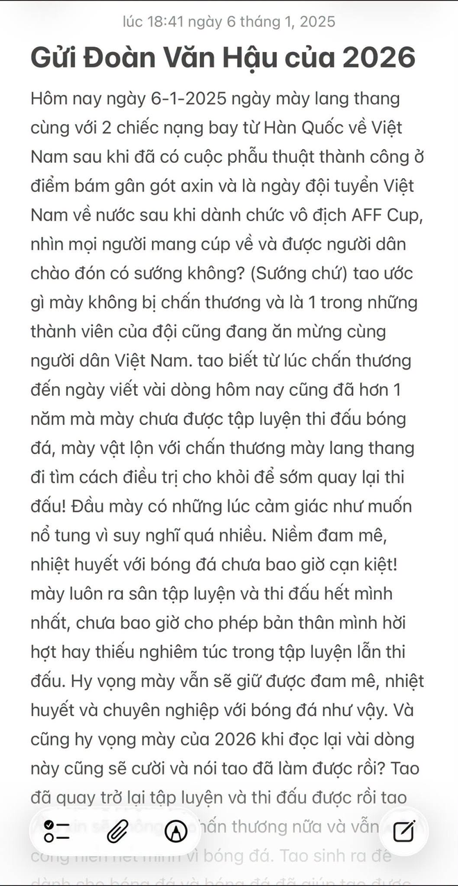 Doãn Hải My bất ngờ viết tâm thư về Đoàn Văn Hậu đúng 1 ngày sau chung kết ASIAN Cup: "Không bao giờ quên được ngày hôm ấy" - Ảnh 6.