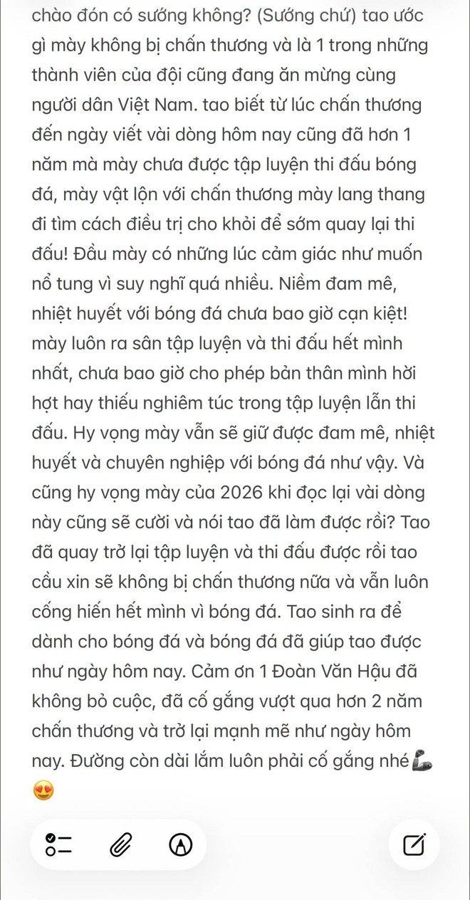 Doãn Hải My bất ngờ viết tâm thư về Đoàn Văn Hậu đúng 1 ngày sau chung kết ASIAN Cup: "Không bao giờ quên được ngày hôm ấy" - Ảnh 7.