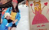 Đau lòng những bức tranh kỷ vật của bé gái 8 tuổi gửi mẹ cùng dòng chữ: 