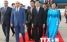 Chủ tịch nước bắt đầu chuyến thăm chính thức CH Azerbaijan