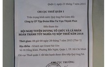 Cục thuế TP.HCM xin lỗi và xác nhận Vạn Thịnh Phát, Him Lam "không nợ thuế"