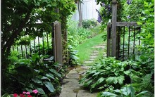 Sử dụng đá xanh làm đẹp cho sân vườn