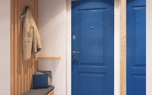 Nhà 34m2 trẻ trung với màu xanh nước biển