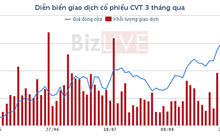 Cổ phiếu nổi bật tuần: Giá trên 40.000 đồng/cổ phiếu, CVT làm lợi cho cả dân đầu cơ và giá trị